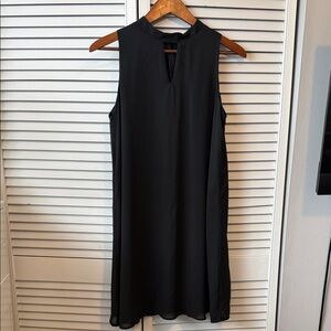 Mendocino Black Sleeveless Keyhole Mini Dress